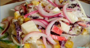 Попробуйте витаминный салат из кольраби и морской капусты