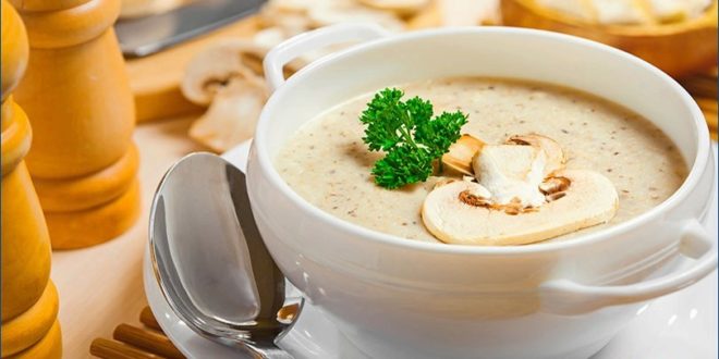 Нежный крем-суп из грибов