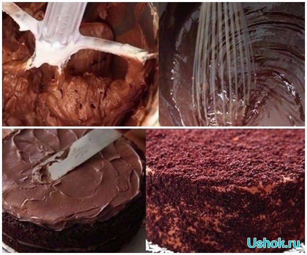 Шоколадный торт Пеле на кефире