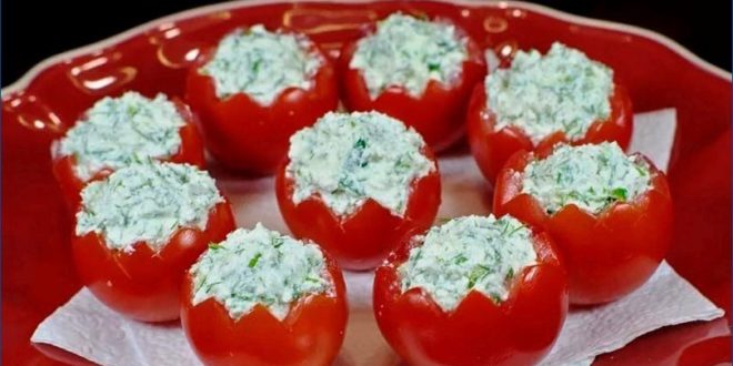 помидоры, фаршированные мягким сыром