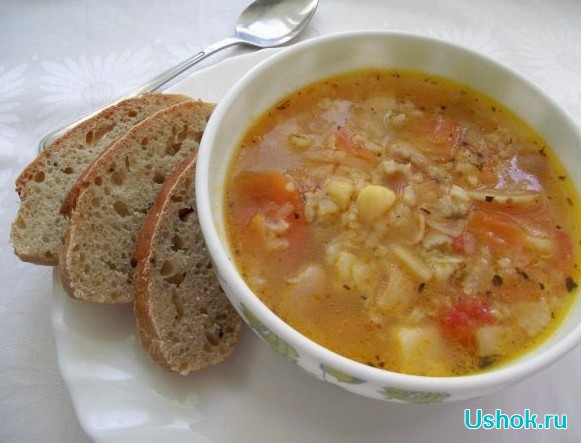 Постные супы с фасолью чечевицей и грибами