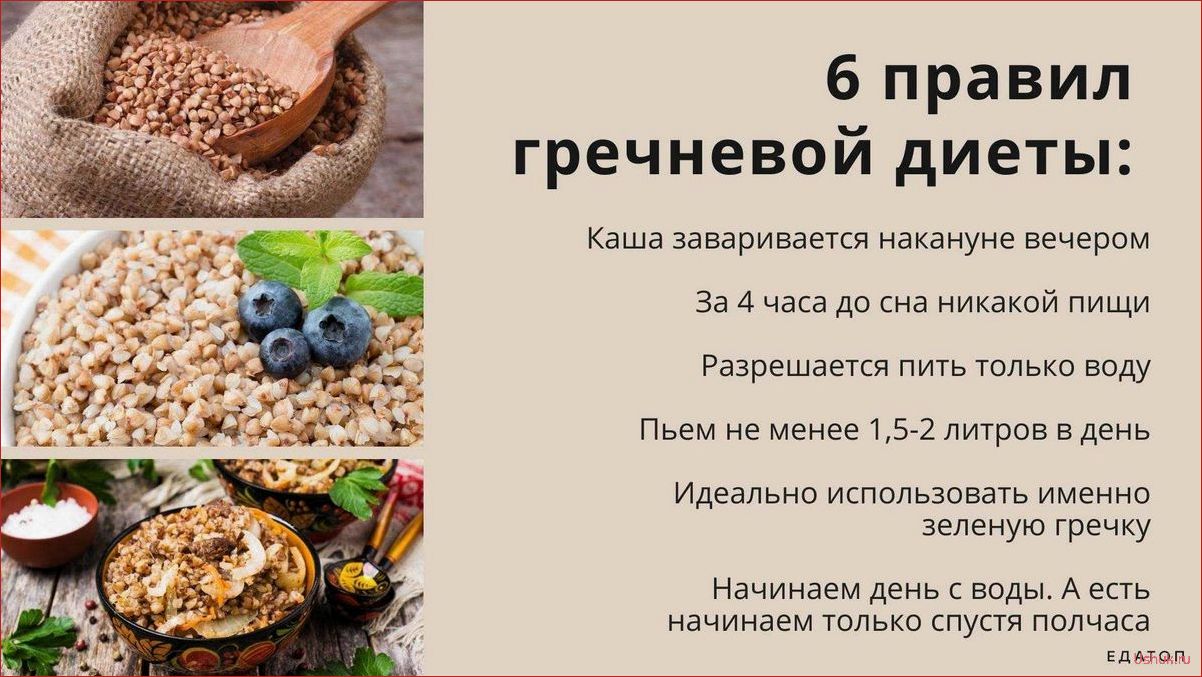 Гречневая диета: меню, преимущества и рецепты