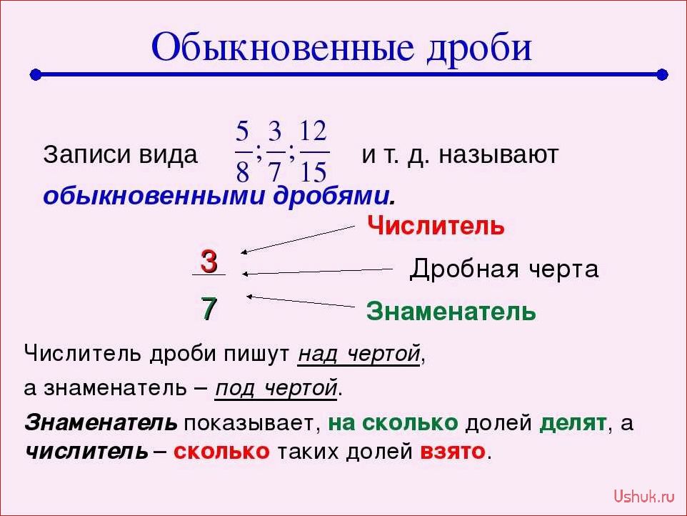 Как объяснить дроби детям: просто и понятно