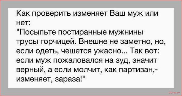 (признаки, измены, мужа, точно, понять) Признаки измены мужа: как точно понять изменяет ли муж